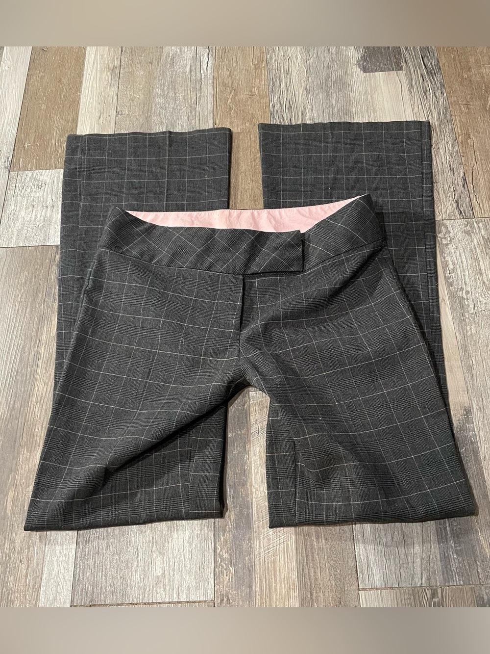Tracy Evan’s Square Striped Boot Cut Size 7 Y2K Vintage Trousers Slacks low rise